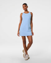 SPANXshape™ Get Moving High Neck Dress with No Reveal Opacity | Hydrangea